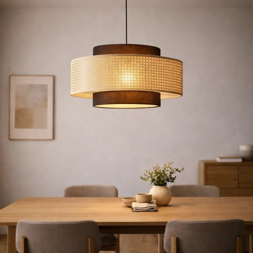 Suspension en rotin : le luminaire naturel qui transforme votre intérieur Image