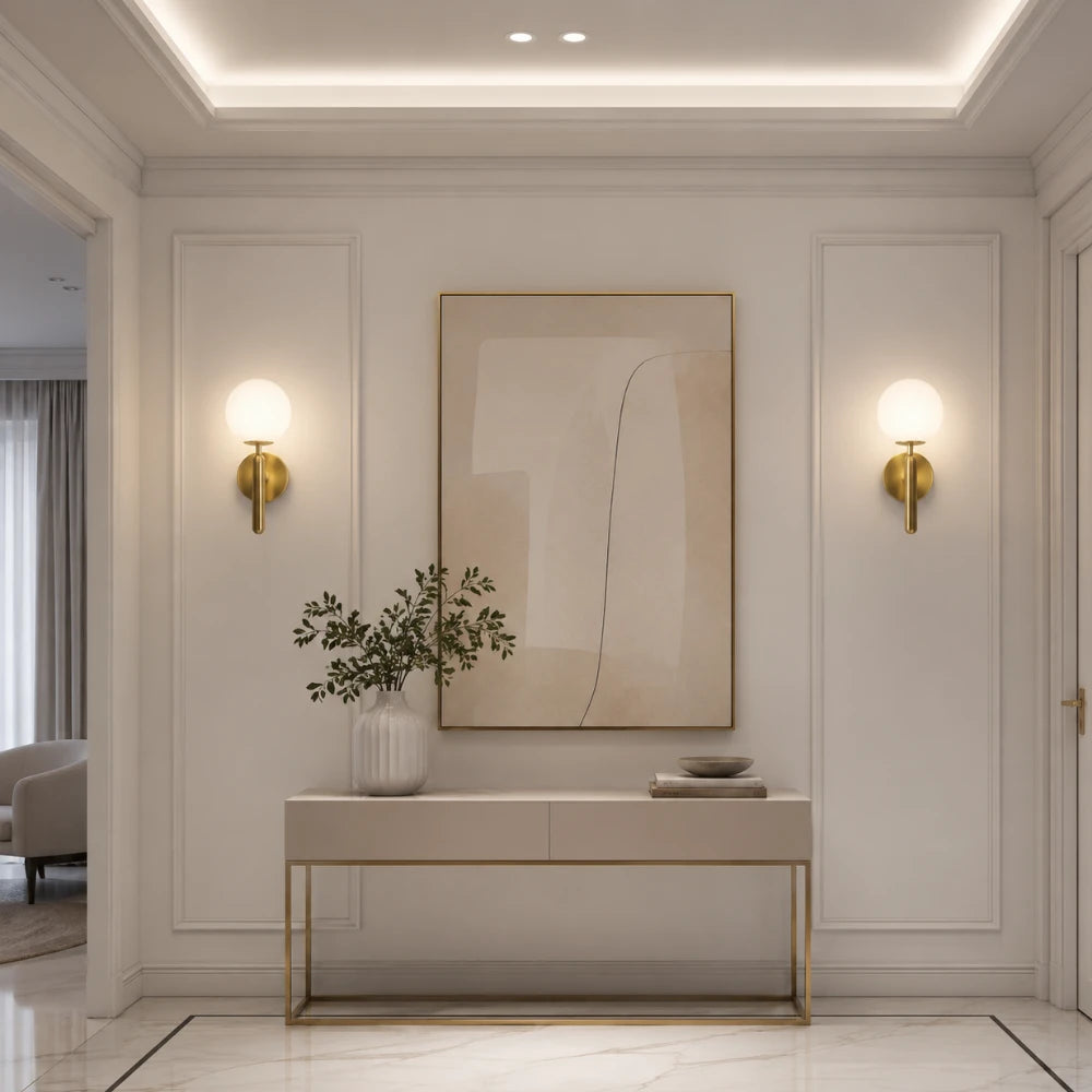 Applique murale design moderne doré | Auren