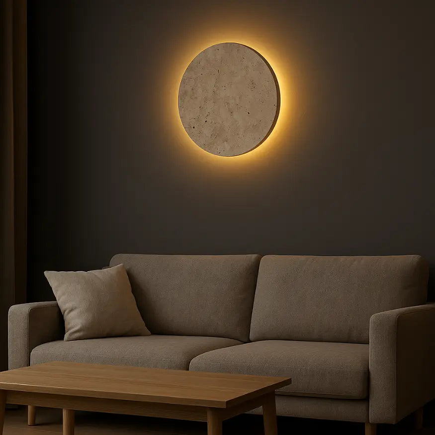 Applique murale LED en Travertin | Fosenavåg