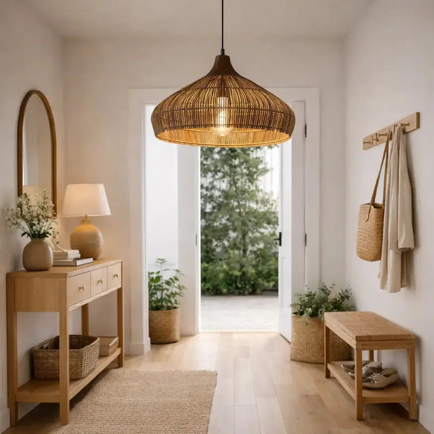 Suspension rotin naturel Ø 40 cm | Nella NORDSIA