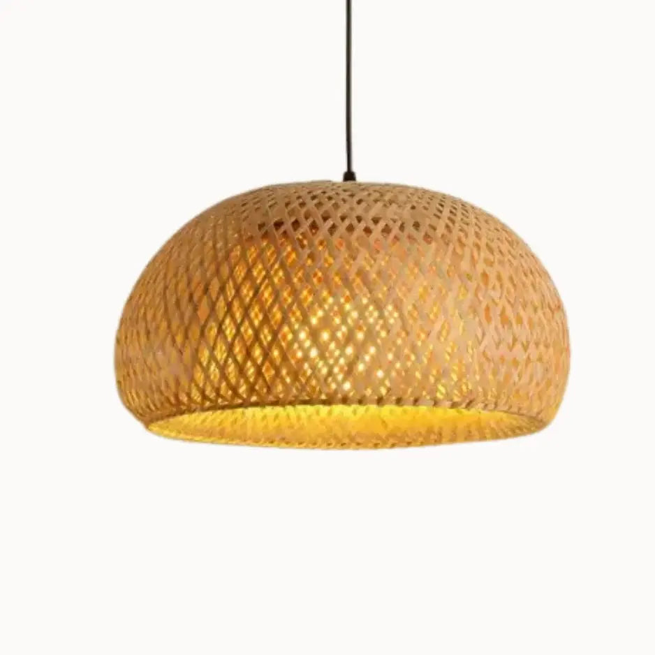 Suspension scandinave en bambou Ø 30 cm | Lumea NORDSIA