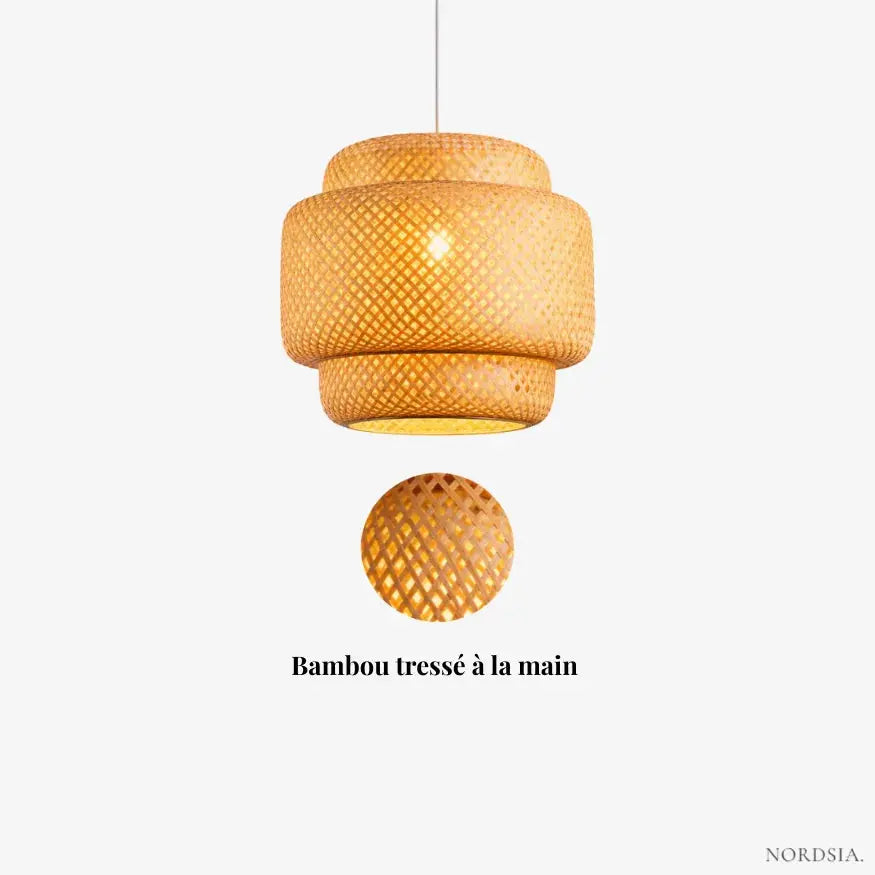 Suspension naturelle en bambou Ø 30 cm | Nomi NORDSIA