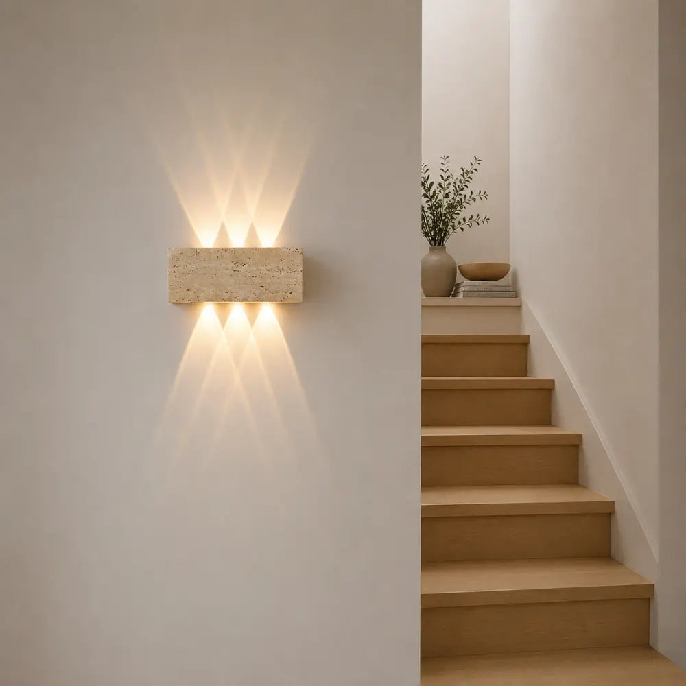 Applique murale Travertin design à LED | Sorell