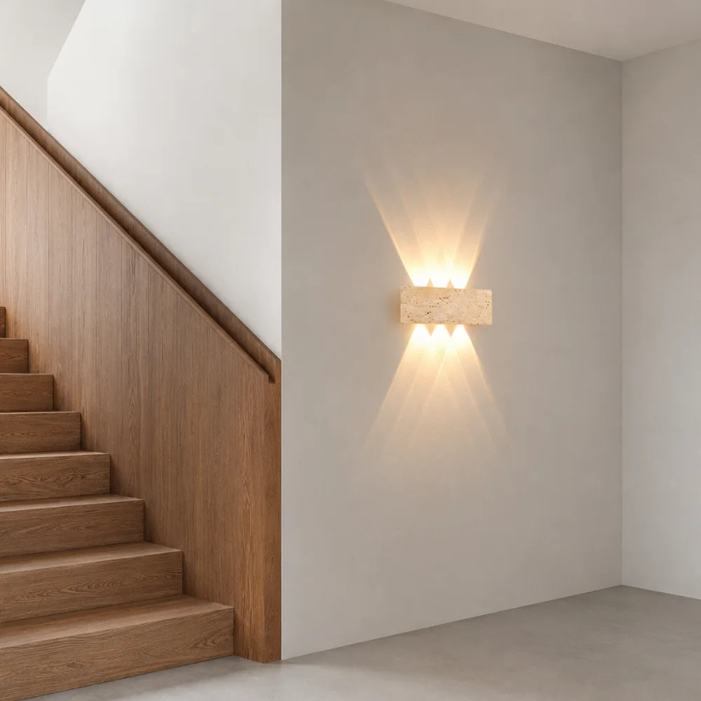 Applique murale Travertin design à LED | Sorell