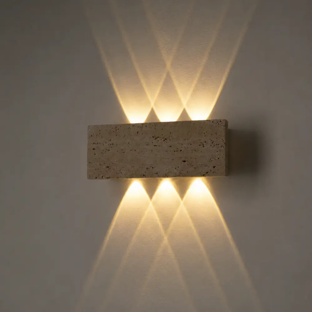 Applique murale Travertin design à LED | Sorell