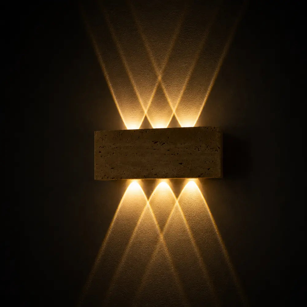 Applique murale Travertin design à LED | Sorell