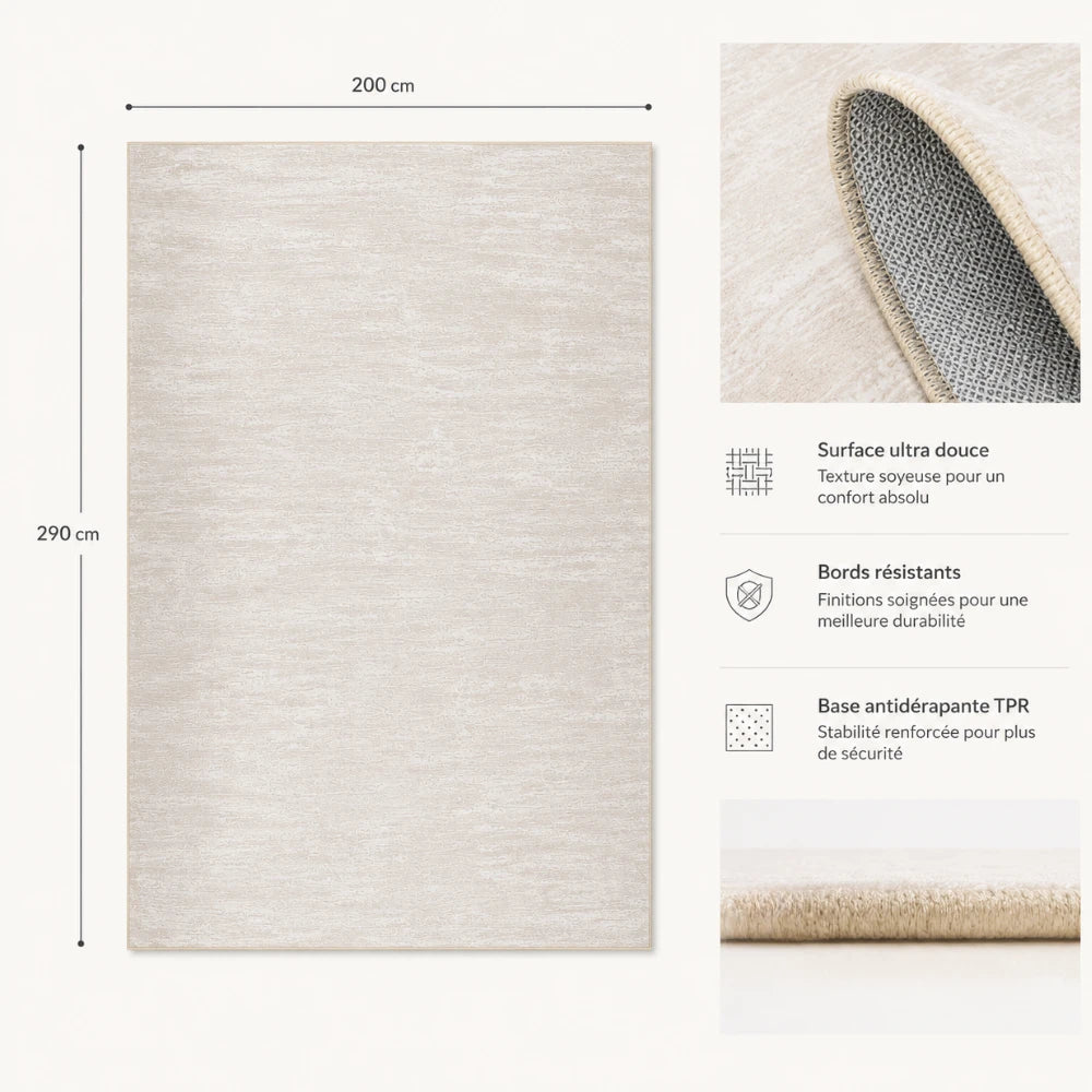 Tapis contemporain texturé | Alméa