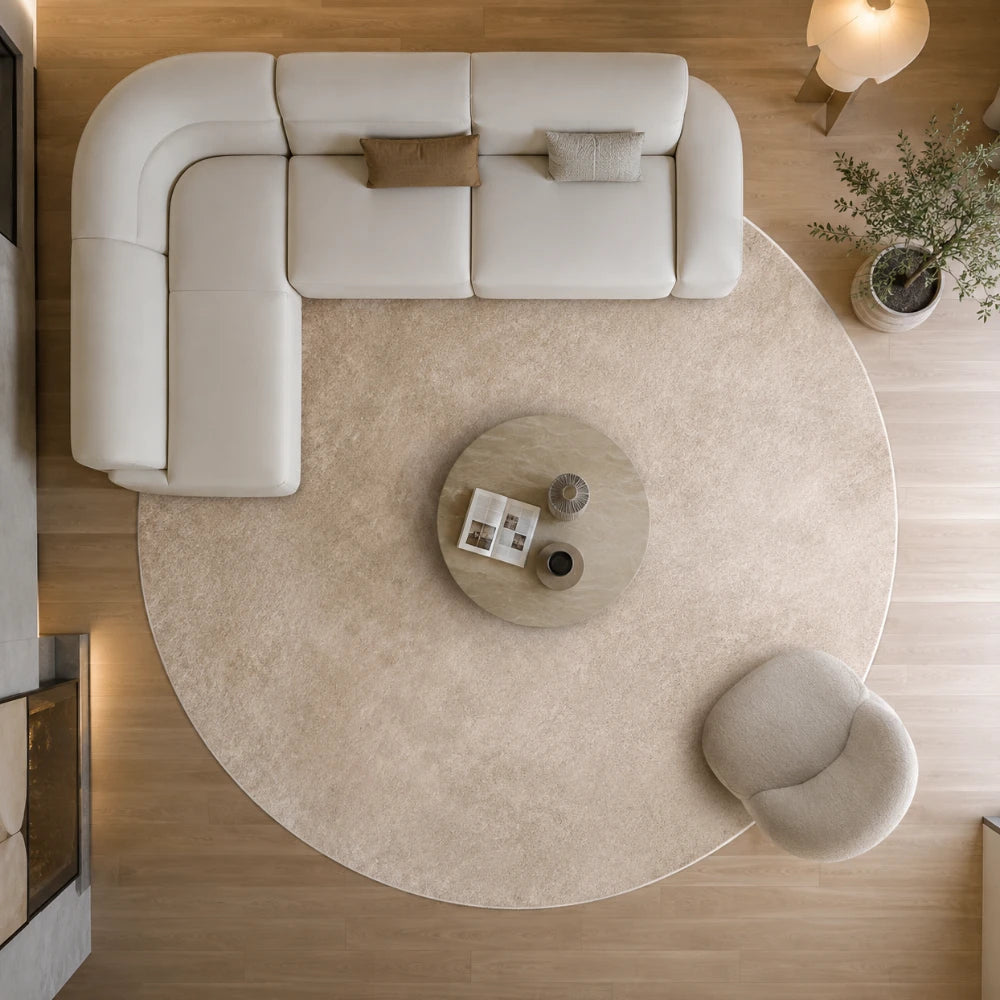 Tapis rond moderne | Ella