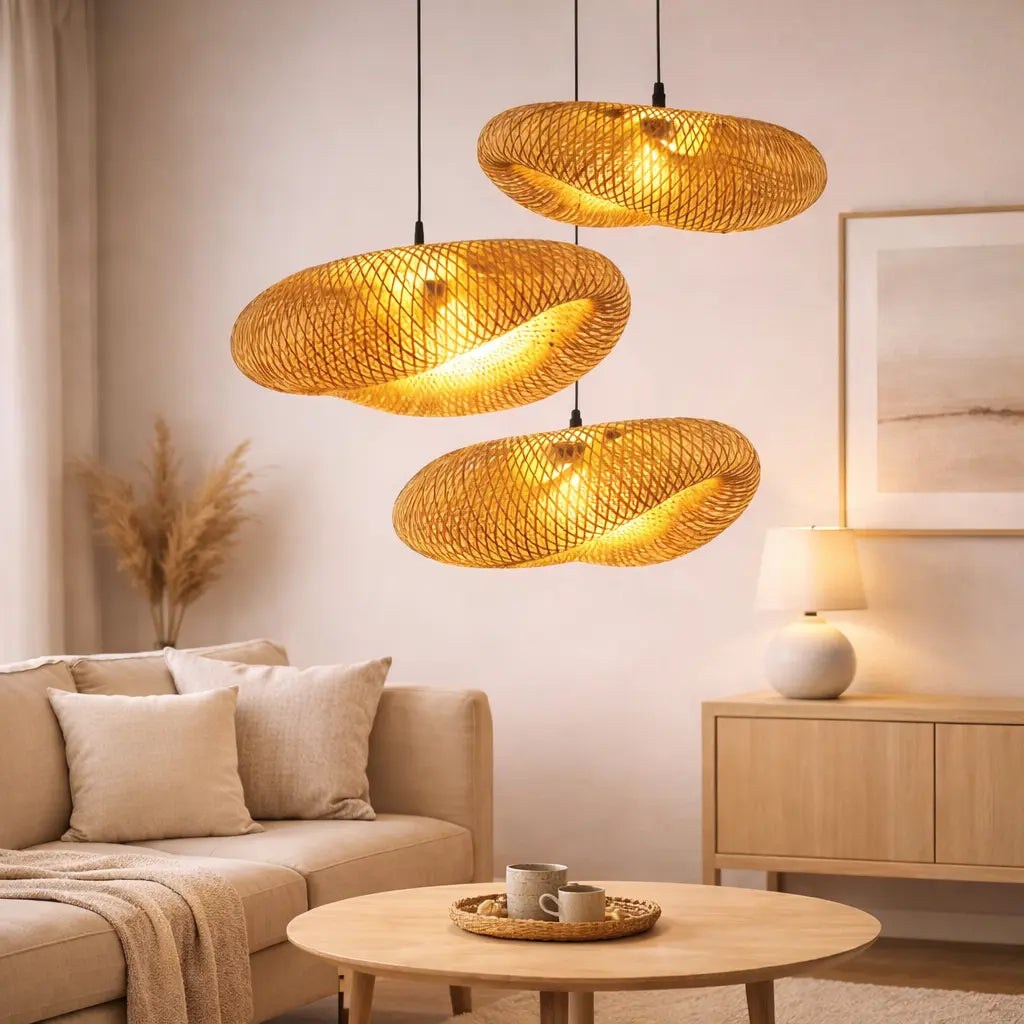 Suspension scandinave en bambou Ø 40 cm | Aina