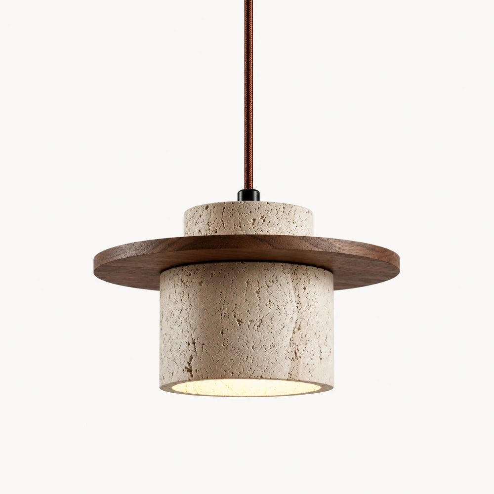 Suspension scandinave en travertin Ø 20 cm | Ålesund
