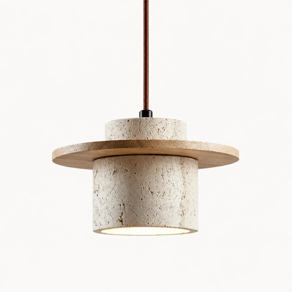 Suspension scandinave en travertin Ø 20 cm | Ålesund