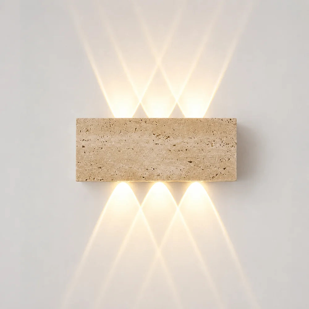 Applique murale Travertin design à LED | Sorell
