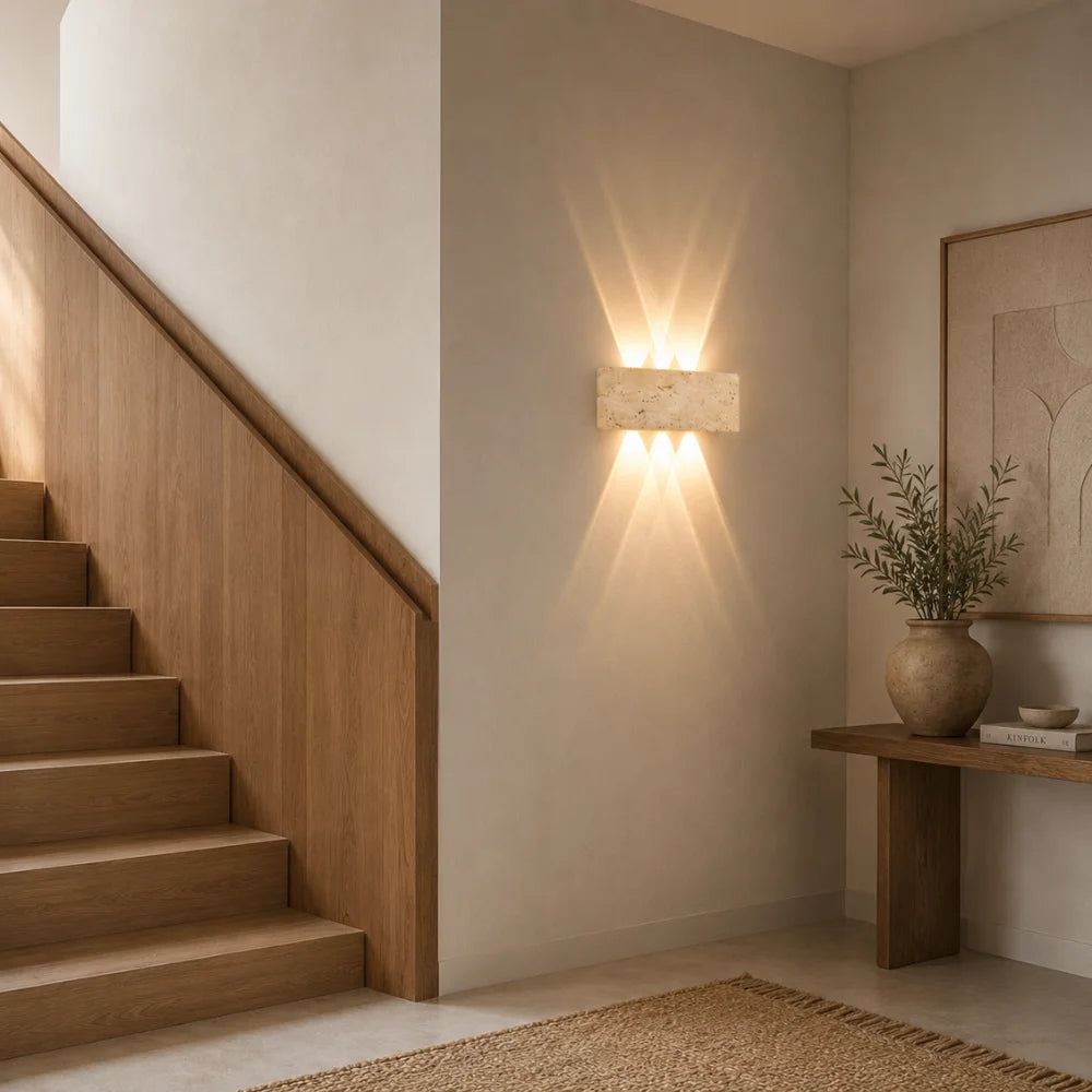 Applique murale Travertin design à LED | Sorell