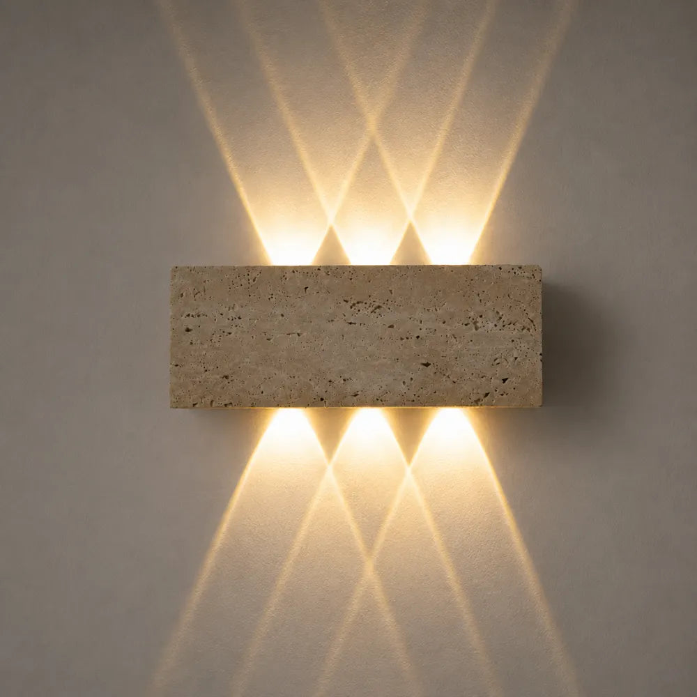 Applique murale Travertin design à LED | Sorell
