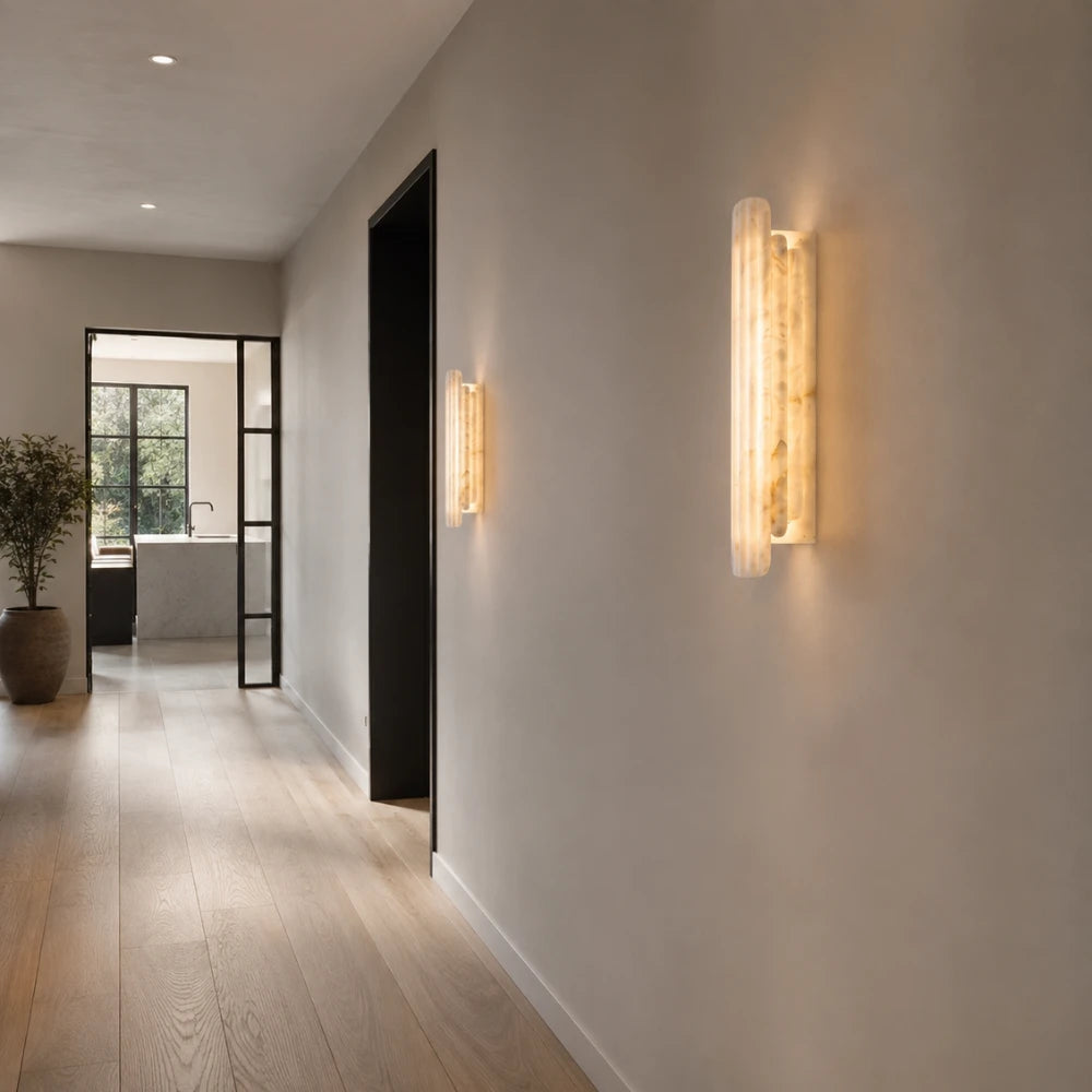 Applique murale en albâtre & LED intégrée | Olyra