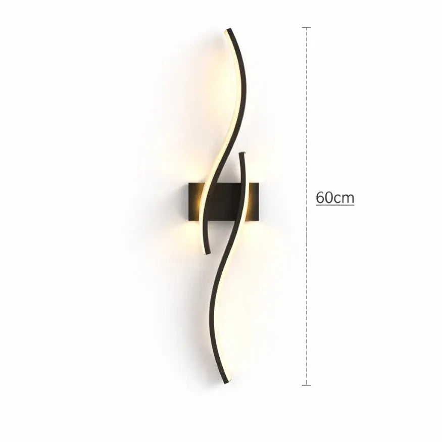 Applique murale LED design moderne noir | Calia NORDSIA