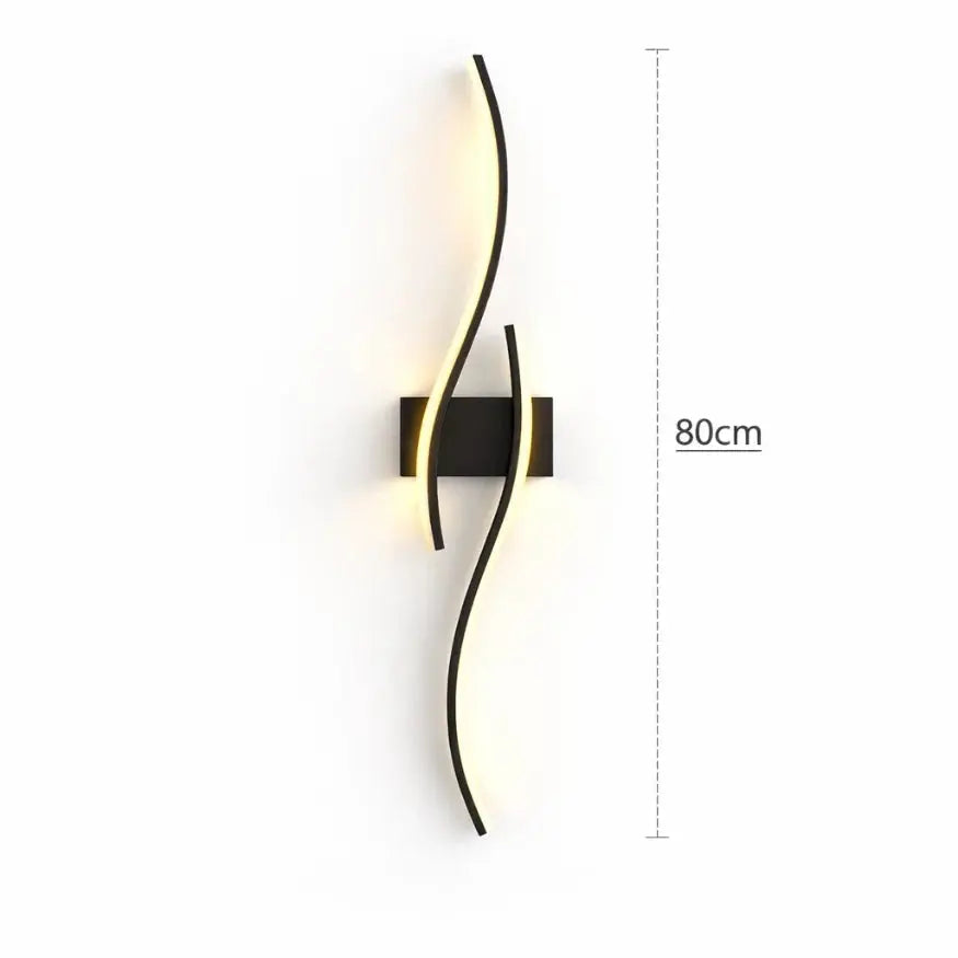 Applique murale LED design moderne noir | Calia NORDSIA