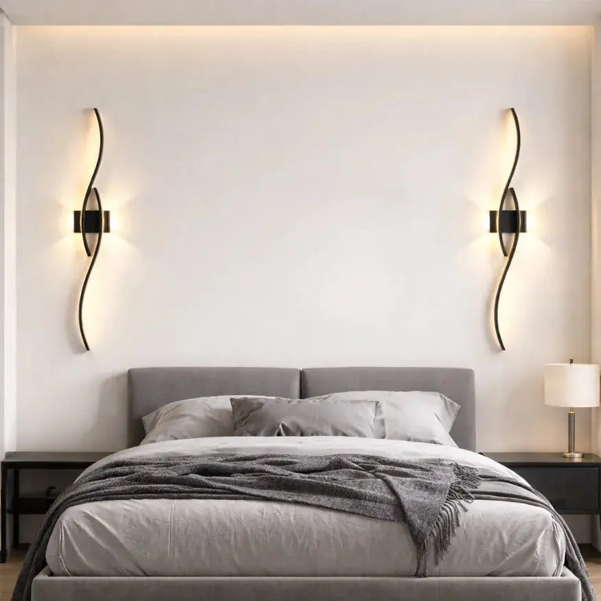 Applique murale LED design moderne noir | Calia NORDSIA