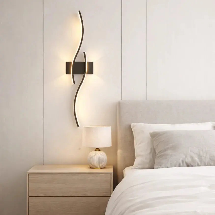 Applique murale LED design moderne noir | Calia NORDSIA