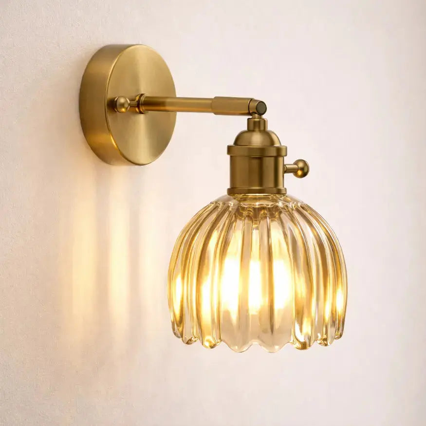 Applique murale design rétro en Verre sculpté | Iver NORDSIA