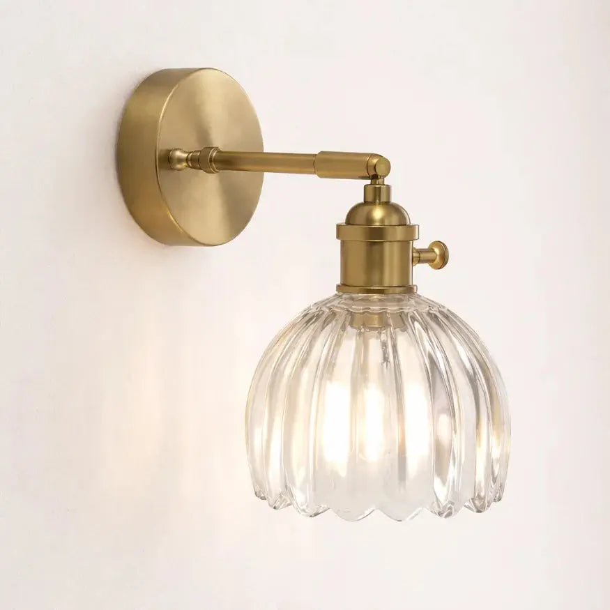 Applique murale design rétro en Verre sculpté | Iver NORDSIA