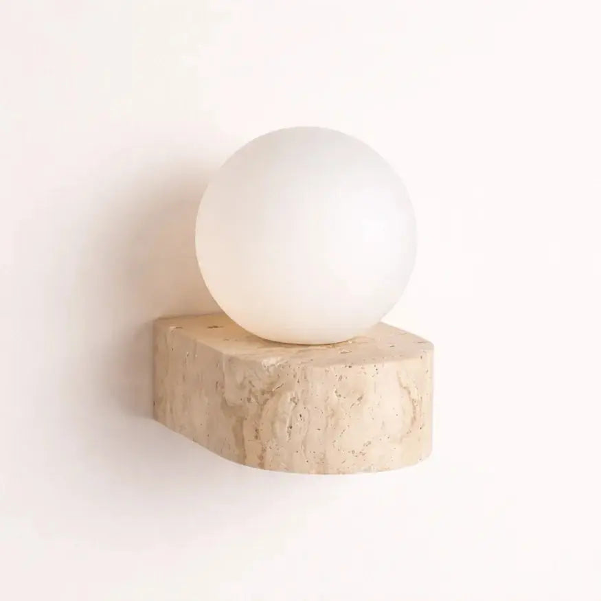 Applique murale en Travertin & Verre | Kael NORDSIA