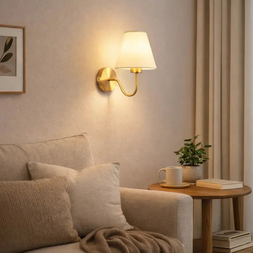 Applique murale rétro en Métal & Tissu | Sael NORDSIA