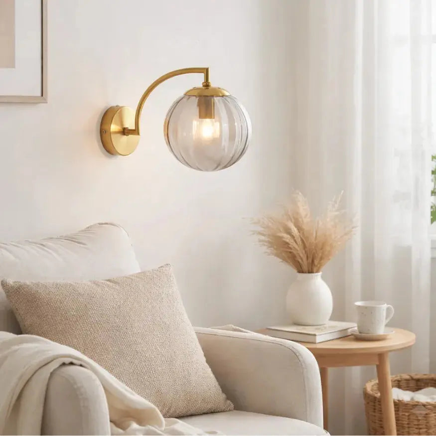 Applique murale design en Métal & Verre | Sélune NORDSIA