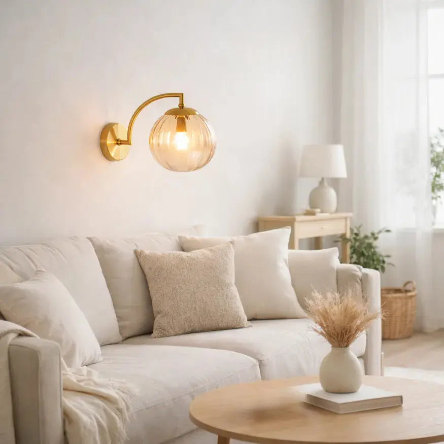 Applique murale design en Métal & Verre | Sélune NORDSIA