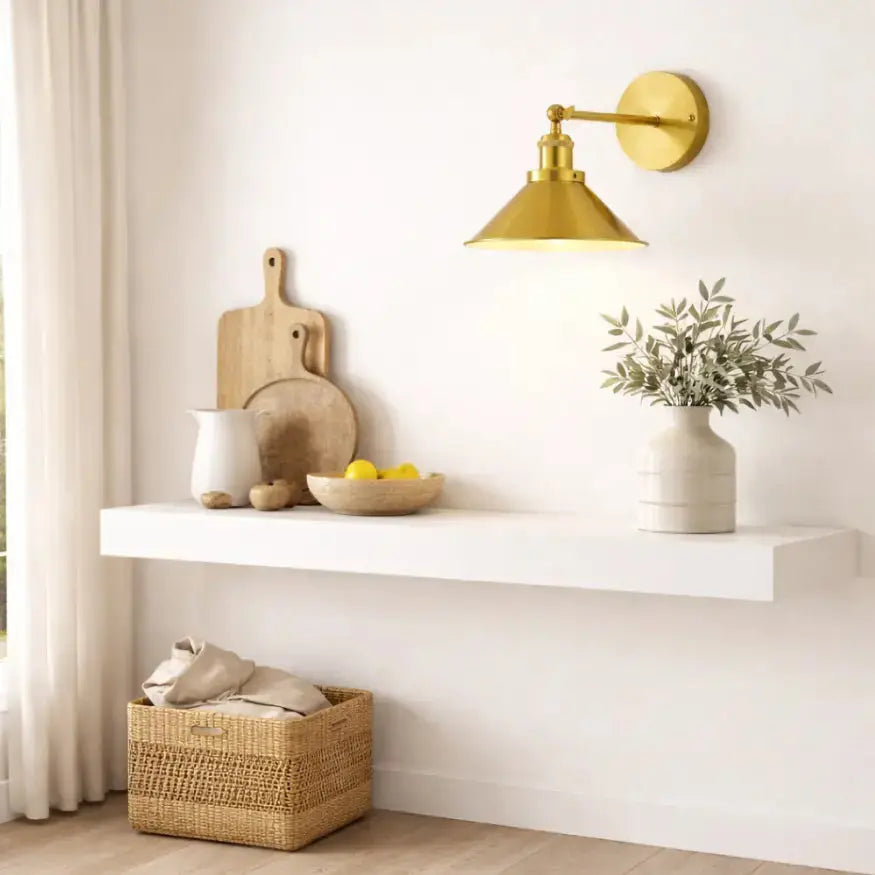 Applique murale orientable design rétro en Laiton | Viggo NORDSIA