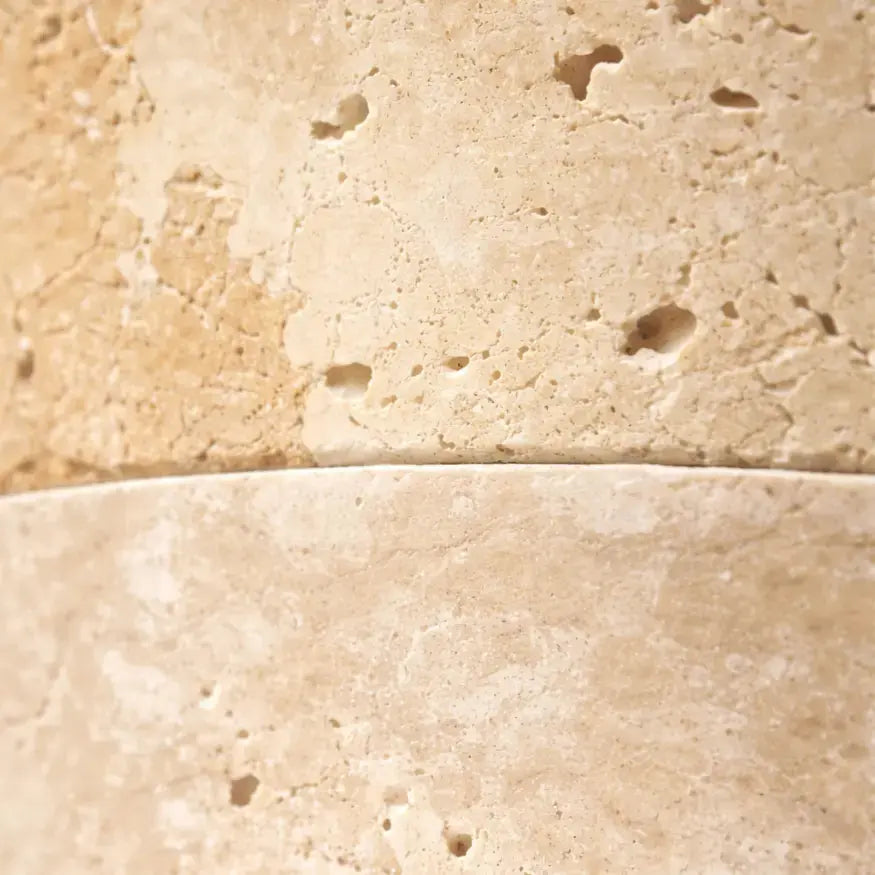 Applique murale en Pierre naturelle de Travertin & Bois | Elvik NORDSIA