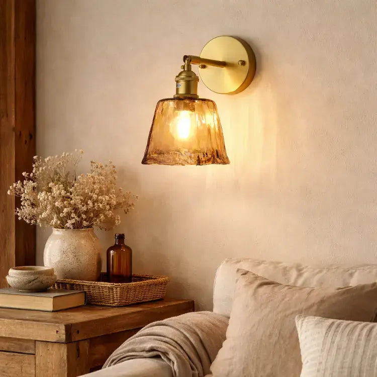 Applique murale design en Verre ambré | Fenra NORDSIA