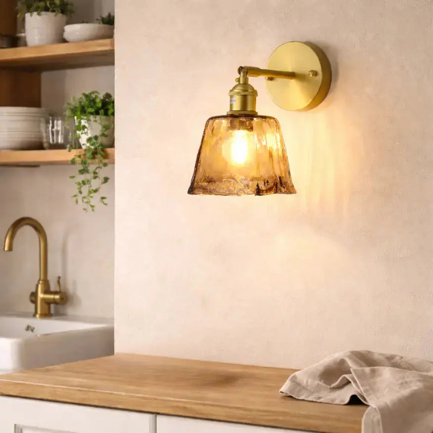 Applique murale design en Verre ambré | Fenra NORDSIA