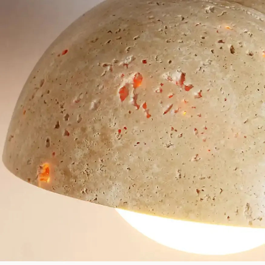 Applique murale en Travertin & Bois | Porva NORDSIA