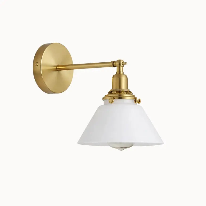 Applique murale vintage en Verre blanc | Rovin NORDSIA