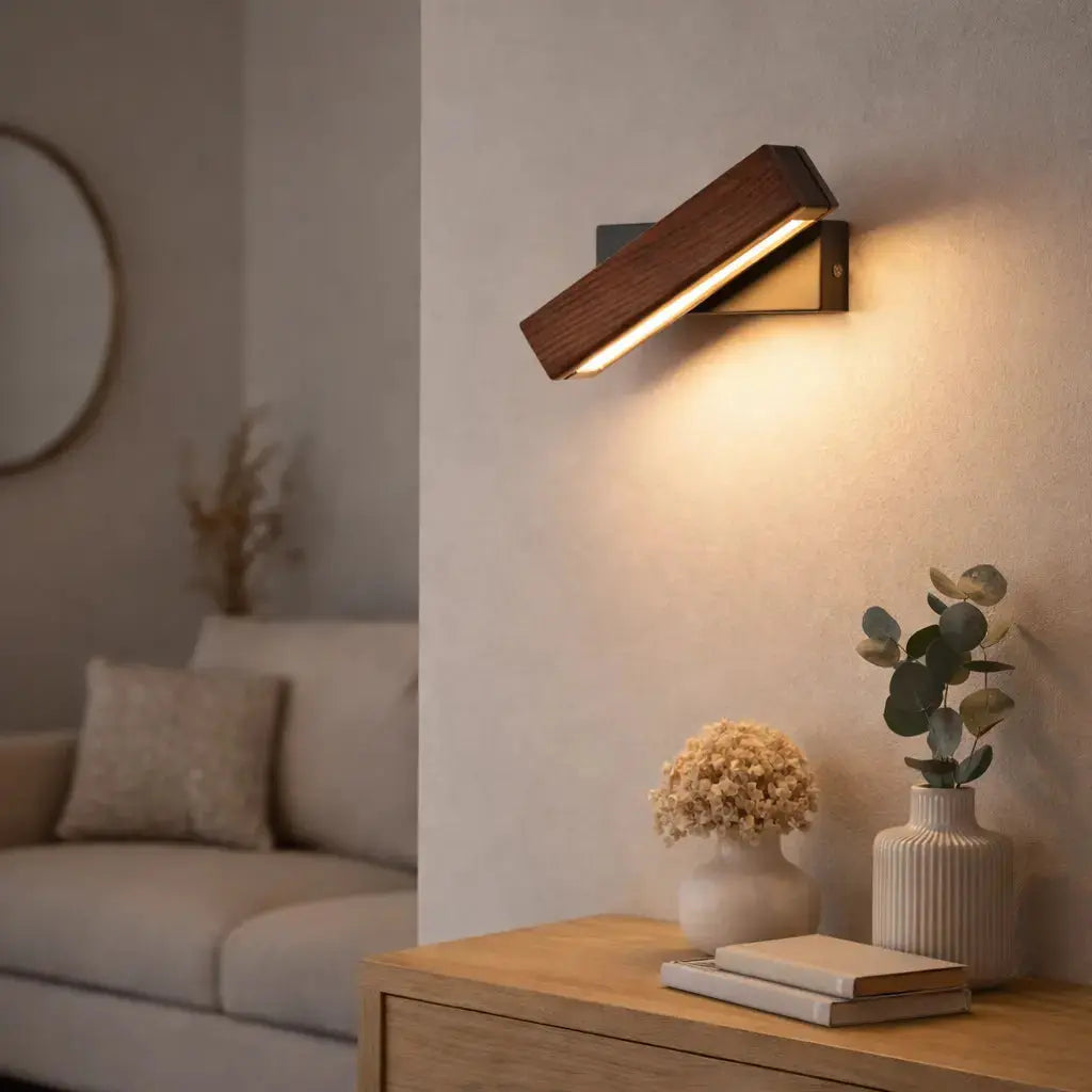 Applique murale LED en Bois noyer | Hørne NORDSIA