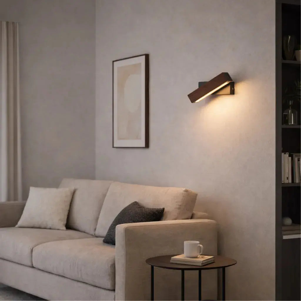 Applique murale LED en Bois noyer | Hørne NORDSIA