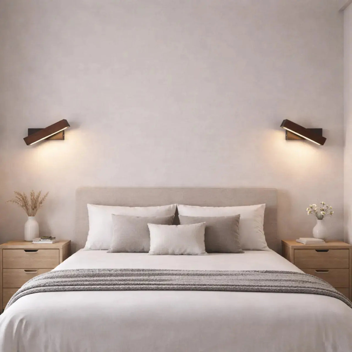 Applique murale LED en Bois noyer | Hørne NORDSIA