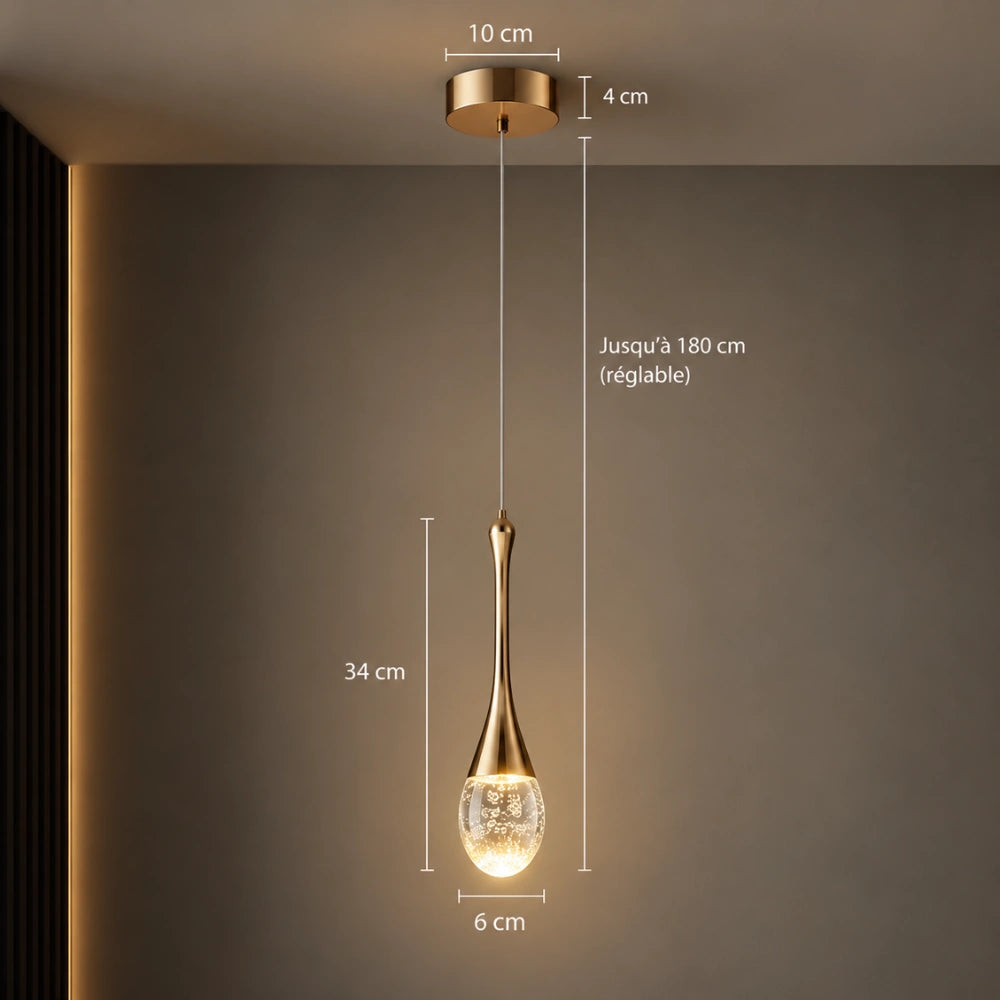 Suspension moderne en cristal | Aysel