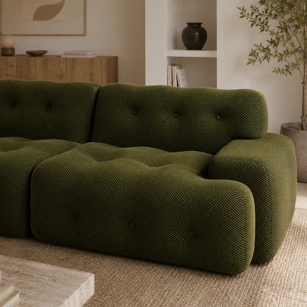 Canapé scandinave ergonomique en maille 3D | Selma