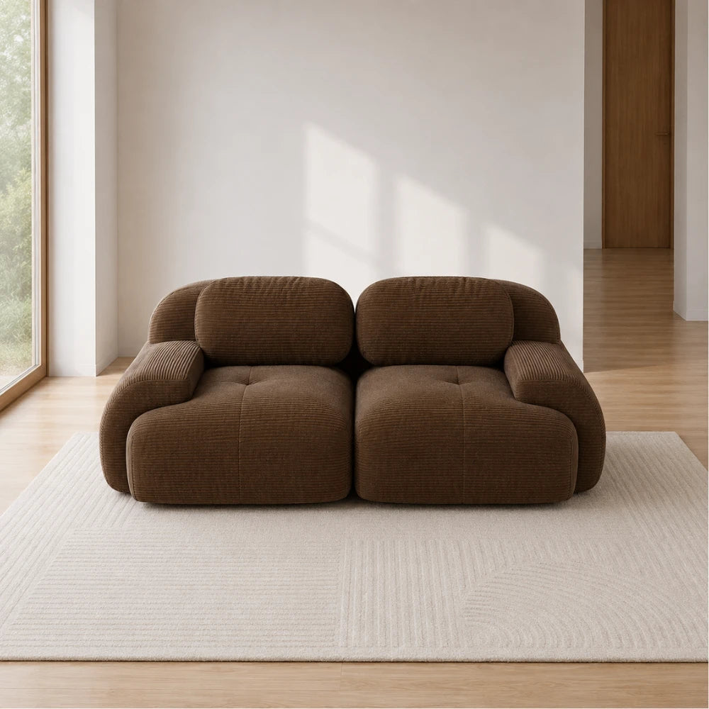 Canapé scandinave en tissu côtelé | Liva