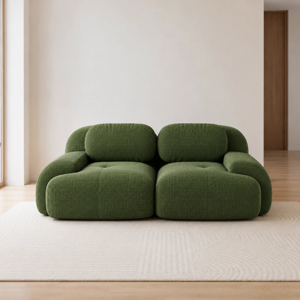 Canapé scandinave en tissu côtelé | Liva