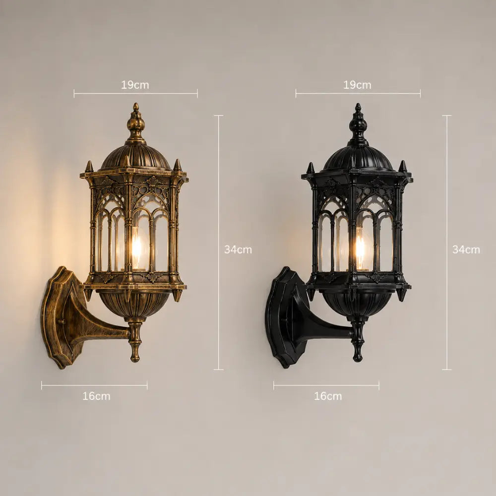Applique murale extérieure style vintage victorienne | Harald