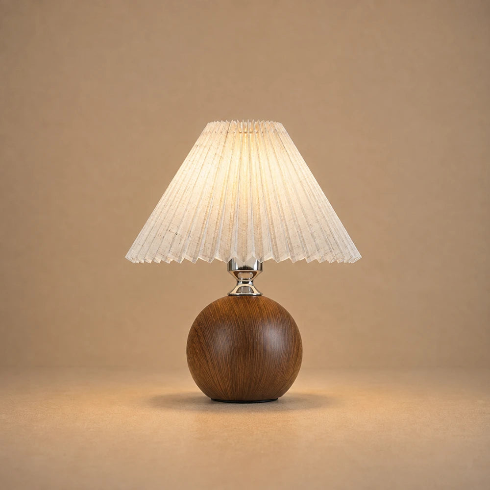 Lampe à poser bois & tissu  | Aeris