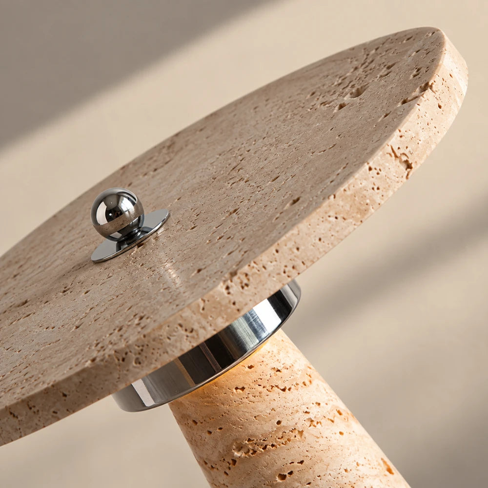 Lampe à poser travertin | Oren