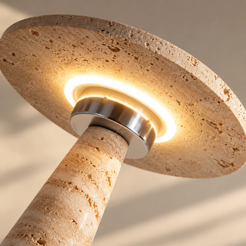 Lampe à poser travertin | Oren