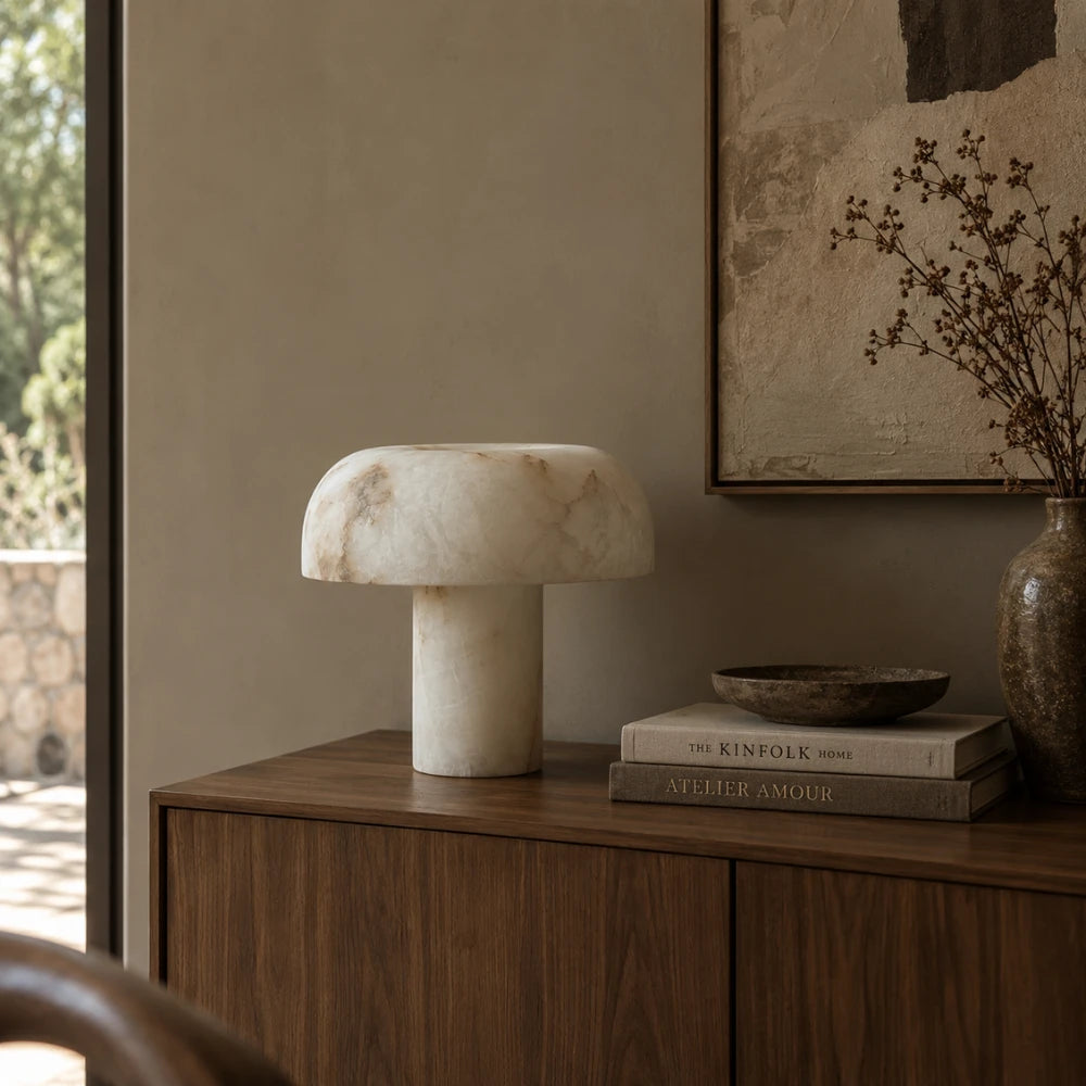 Lampe à poser albâtre | Sélane