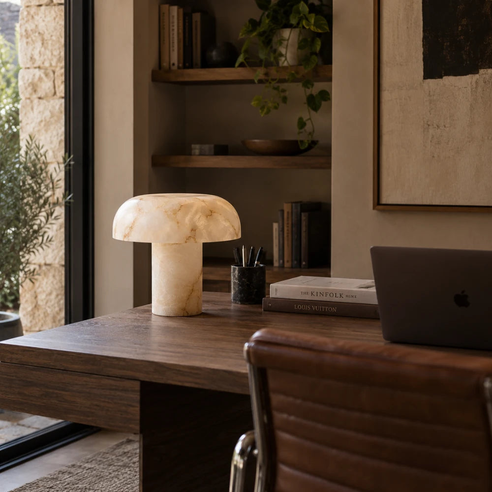 Lampe à poser albâtre | Sélane