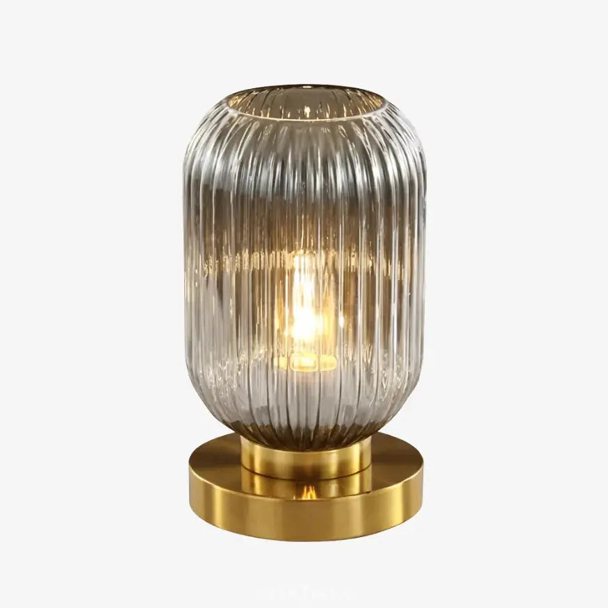 Lampe de chevet en Verre & Laiton | Yrsa NORDSIA