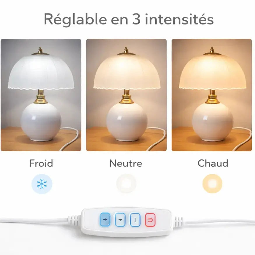 Lampe de chevet vintage en Céramique & Verre | Elvane NORDSIA